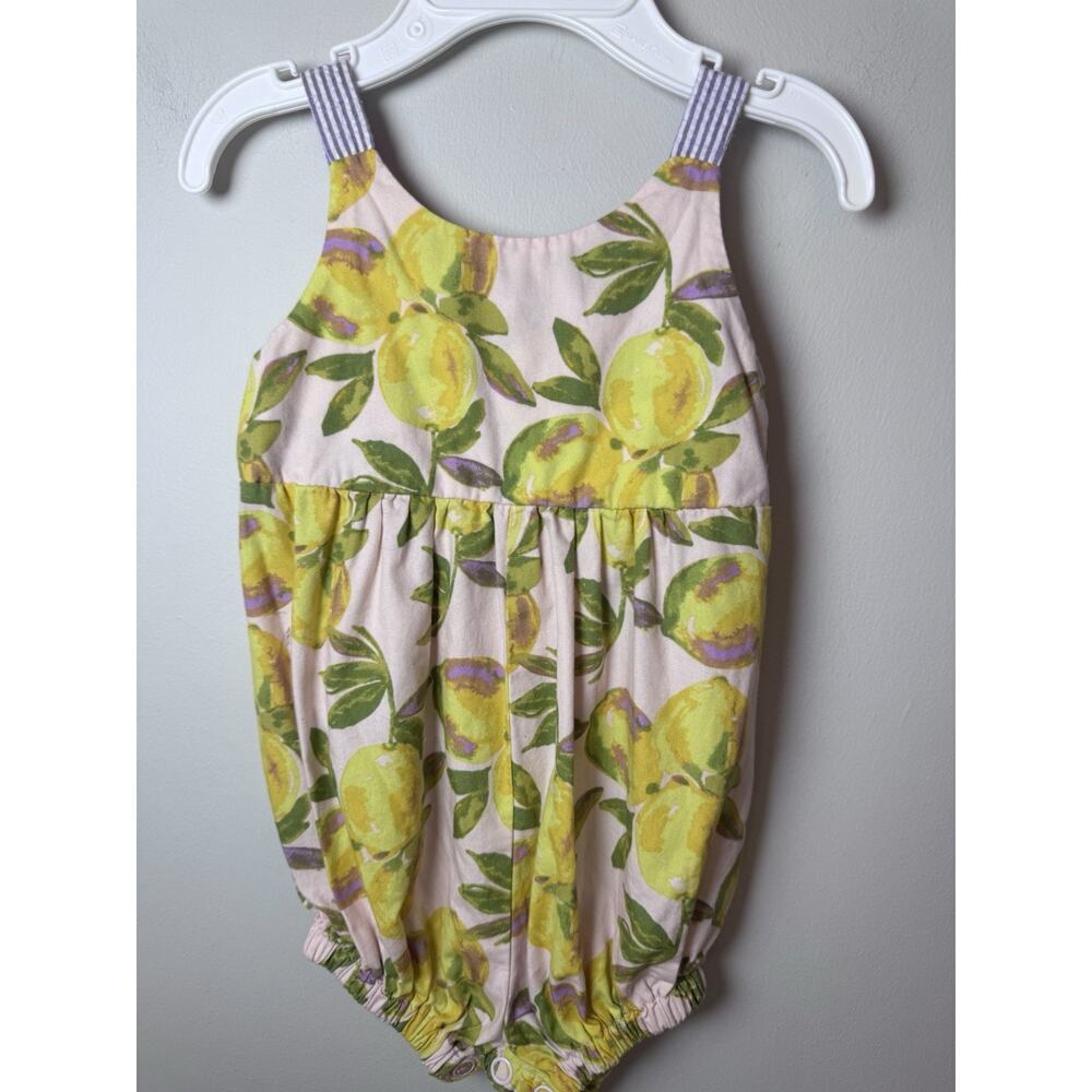 Thimble Collection Knotted Strap Bubble Baby Girl 0-3 Months Lemons